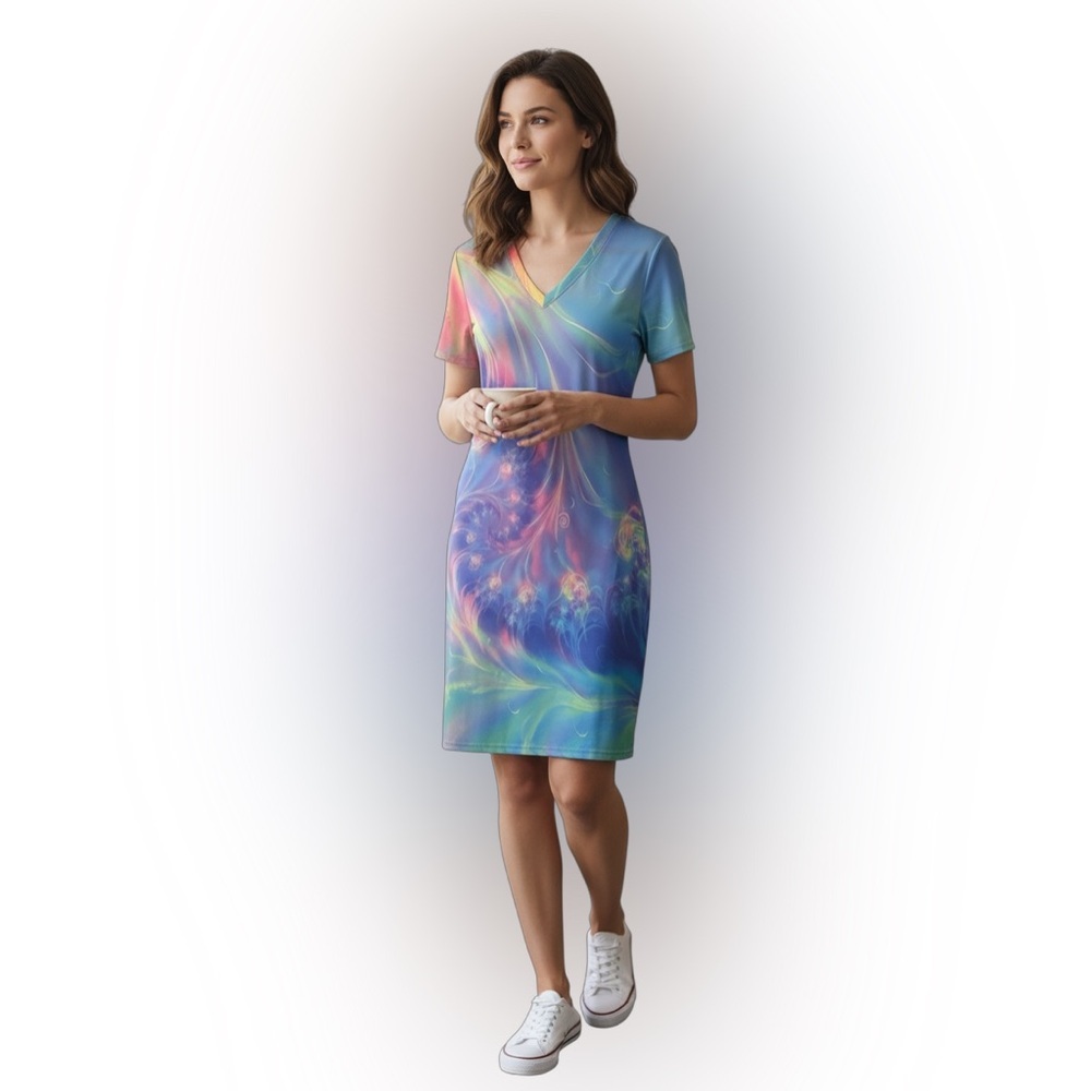 NWOT Vibrant Multicolor Dress